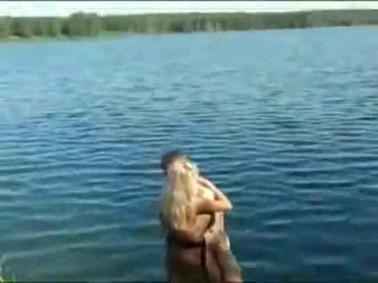 Girl at lake gets fucked