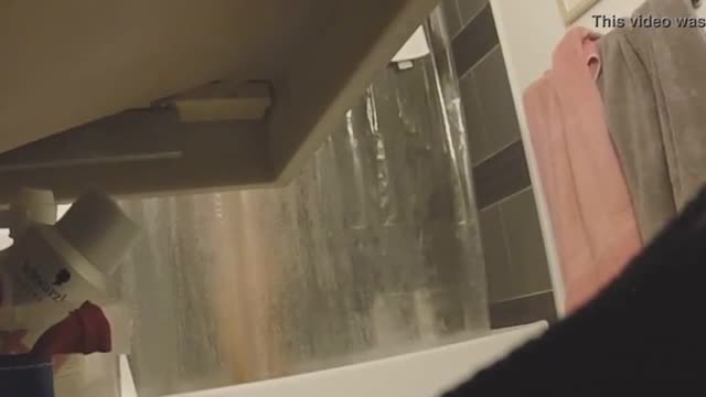 Hidden cam in a shower from a friend
