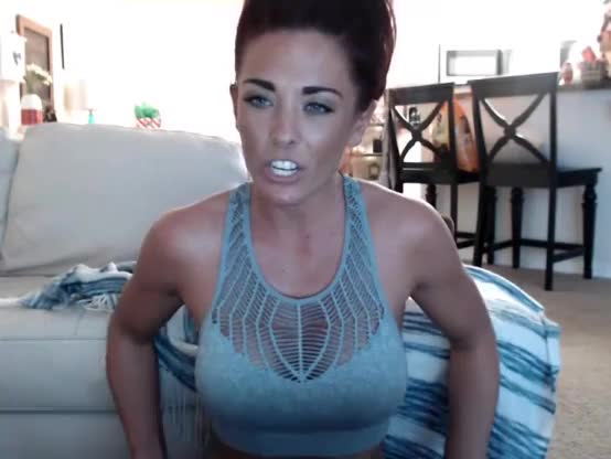 Milf with big tits and butt plug teasing